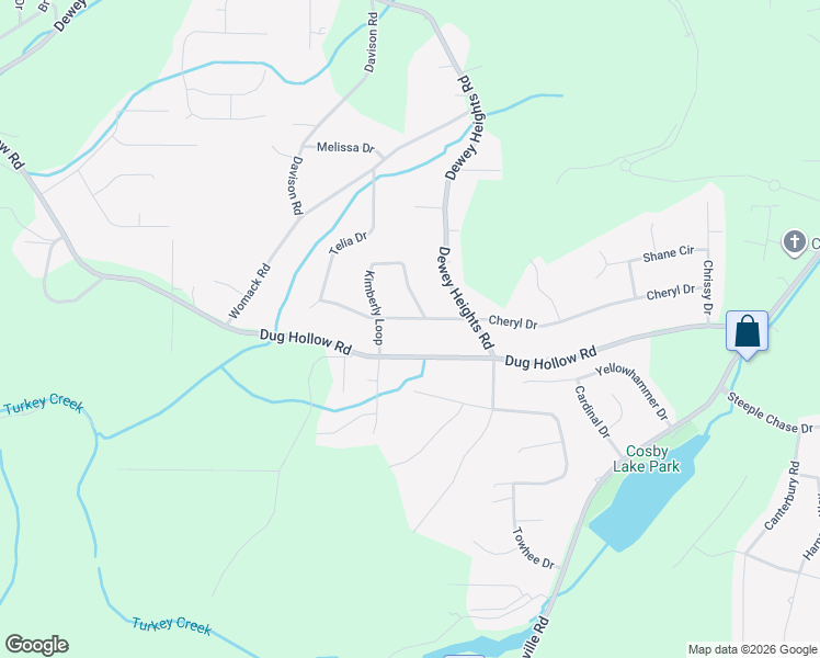 map of restaurants, bars, coffee shops, grocery stores, and more near 5623 Cheryl Dr in Pinson