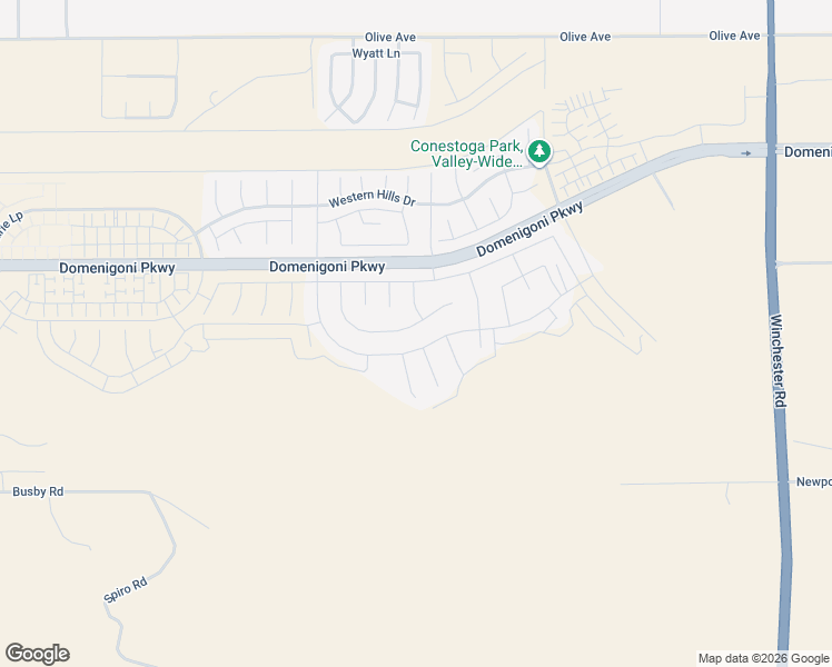 map of restaurants, bars, coffee shops, grocery stores, and more near 32217 Rambling Court in Menifee