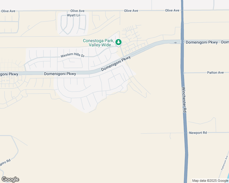 map of restaurants, bars, coffee shops, grocery stores, and more near 32427 Prairie Crossing Drive in Winchester