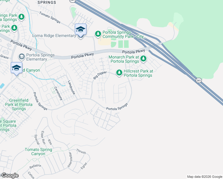 map of restaurants, bars, coffee shops, grocery stores, and more near 113 Thimbleberry in Irvine