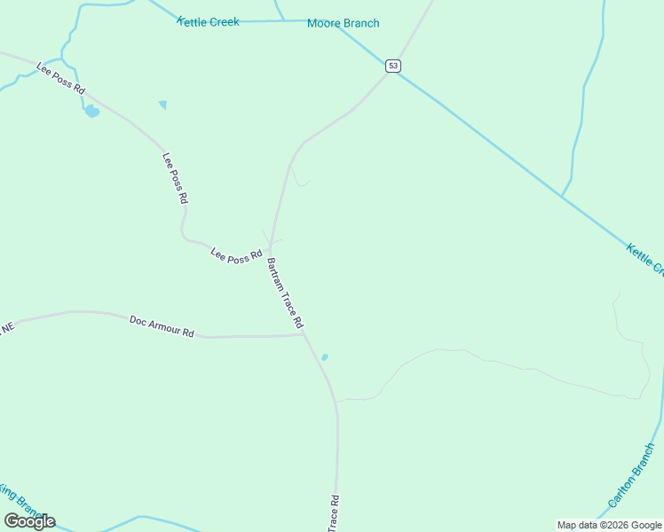 map of restaurants, bars, coffee shops, grocery stores, and more near 1100 Bartram Trace Road in Rayle