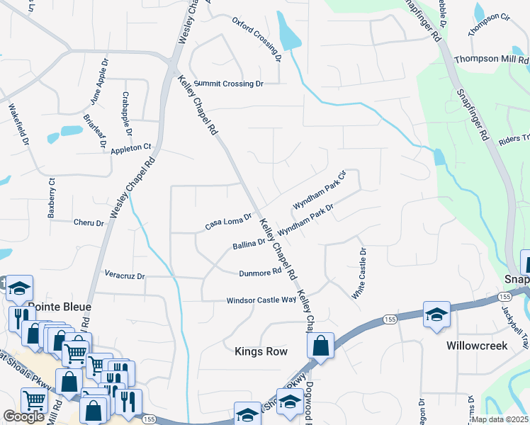 map of restaurants, bars, coffee shops, grocery stores, and more near 4161 Sherwood Oaks Drive in Decatur