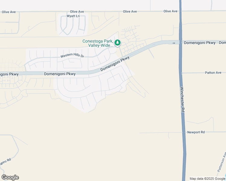 map of restaurants, bars, coffee shops, grocery stores, and more near 32427 Prairie Crossing Drive in Winchester