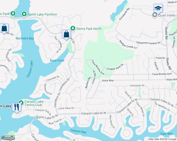 map of restaurants, bars, coffee shops, grocery stores, and more near in Menifee
