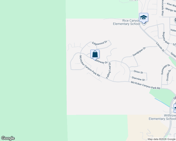 map of restaurants, bars, coffee shops, grocery stores, and more near 29268 Point Shore Drive in Lake Elsinore