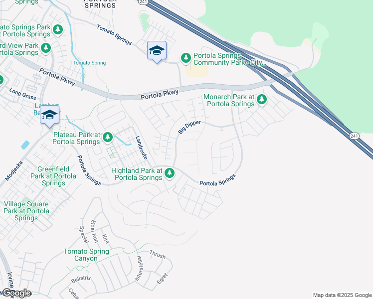 map of restaurants, bars, coffee shops, grocery stores, and more near 105 EVERSEDGE in Irvine