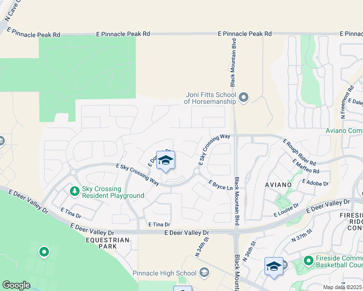 map of restaurants, bars, coffee shops, grocery stores, and more near 3326 E Donald Drive in Phoenix