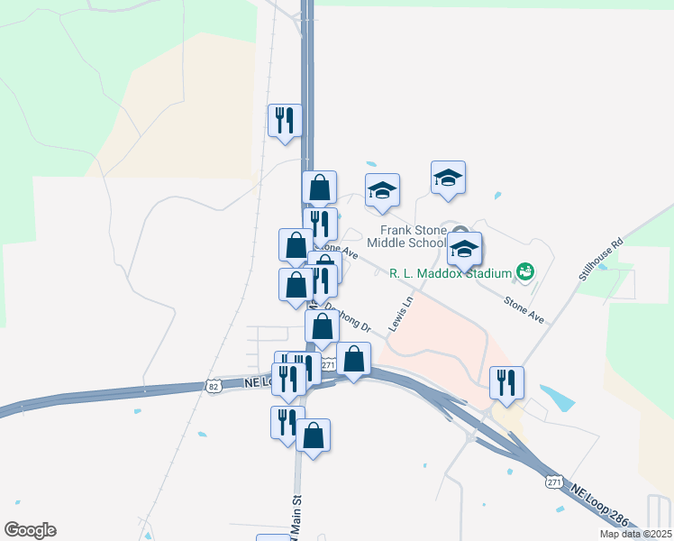 map of restaurants, bars, coffee shops, grocery stores, and more near 210 Stone Avenue in Paris
