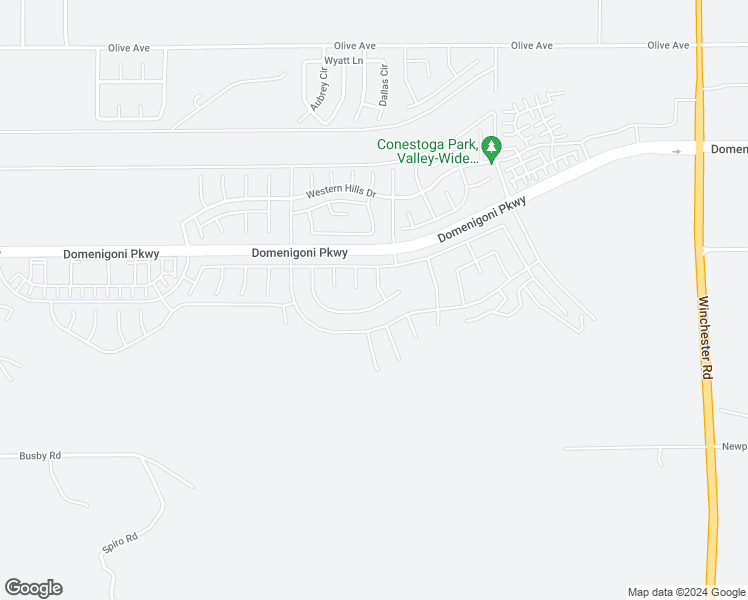 map of restaurants, bars, coffee shops, grocery stores, and more near 32198 Rambling Court in Winchester