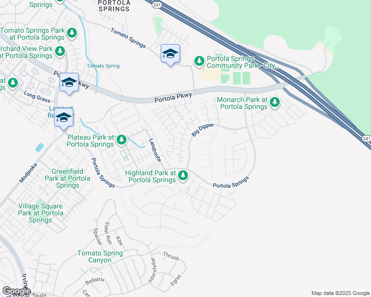 map of restaurants, bars, coffee shops, grocery stores, and more near 185 Plum Lily in Irvine