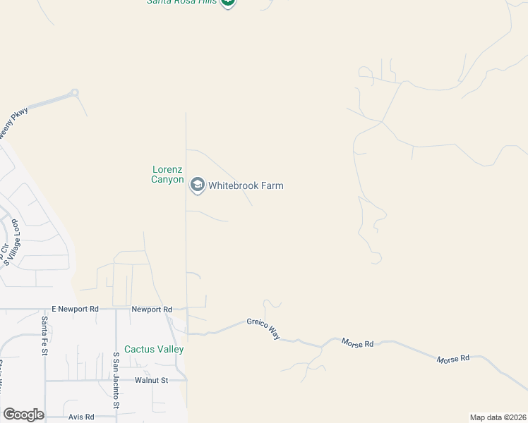 map of restaurants, bars, coffee shops, grocery stores, and more near Starlight Mesa Drive in Hemet