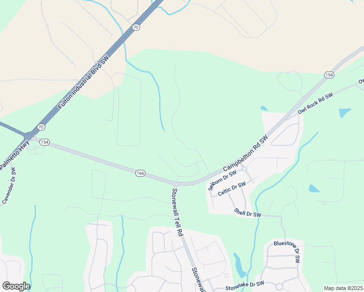 map of restaurants, bars, coffee shops, grocery stores, and more near 2331 Chattahoochee Drive Southwest in Atlanta