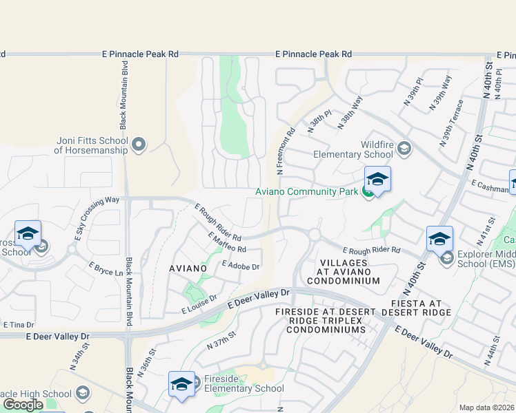 map of restaurants, bars, coffee shops, grocery stores, and more near 3750 East Williams Drive in Phoenix