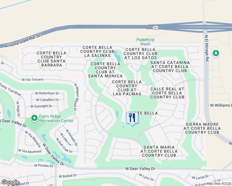 map of restaurants, bars, coffee shops, grocery stores, and more near 13283 West Micheltorena Court in Sun City West