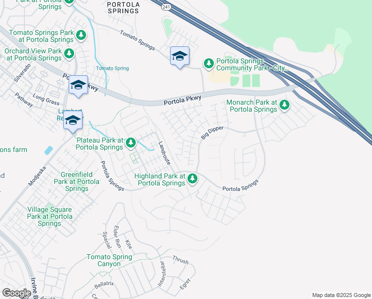 map of restaurants, bars, coffee shops, grocery stores, and more near 188 Plum Lily in Irvine