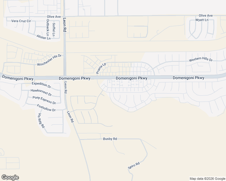 map of restaurants, bars, coffee shops, grocery stores, and more near Domenigoni Parkway in Winchester