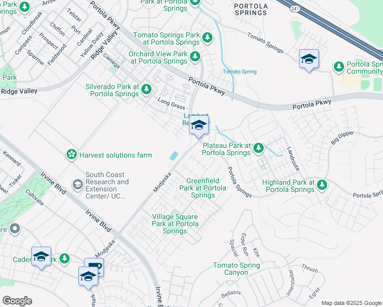map of restaurants, bars, coffee shops, grocery stores, and more near 115 Hollow Tree in Irvine