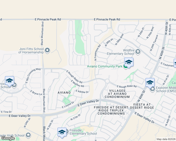 map of restaurants, bars, coffee shops, grocery stores, and more near 3750 East Williams Drive in Phoenix