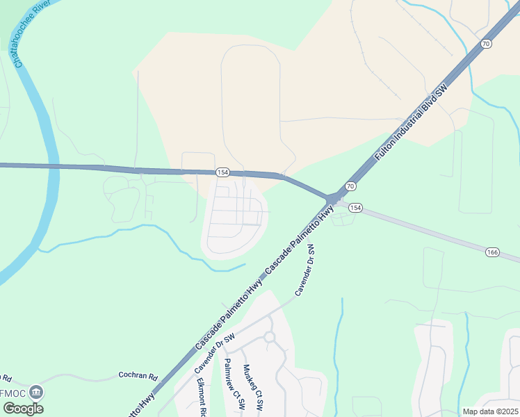 map of restaurants, bars, coffee shops, grocery stores, and more near 2514 Capella Circle Southwest in Atlanta