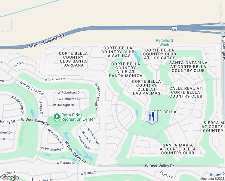 map of restaurants, bars, coffee shops, grocery stores, and more near 13432 West Micheltorena Drive in Sun City West
