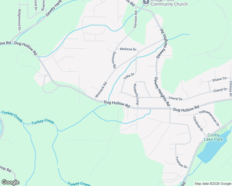 map of restaurants, bars, coffee shops, grocery stores, and more near 6422 Telia Drive in Pinson