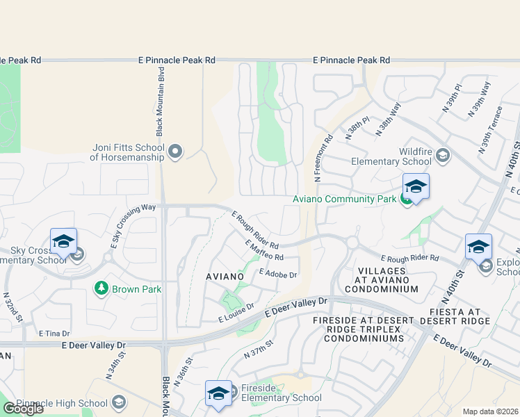 map of restaurants, bars, coffee shops, grocery stores, and more near 3732 East Robin Lane in Phoenix
