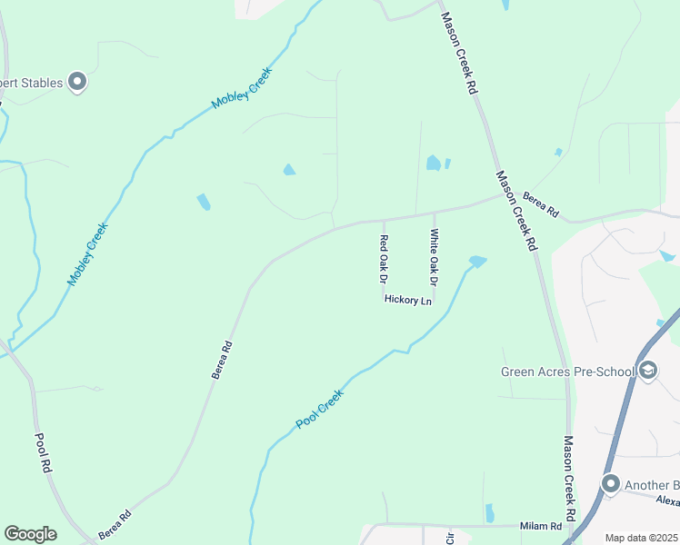 map of restaurants, bars, coffee shops, grocery stores, and more near 7345 Berea Road in Winston