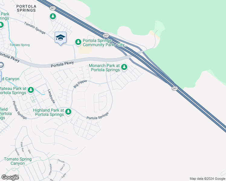 map of restaurants, bars, coffee shops, grocery stores, and more near 252 Canterbury in Irvine