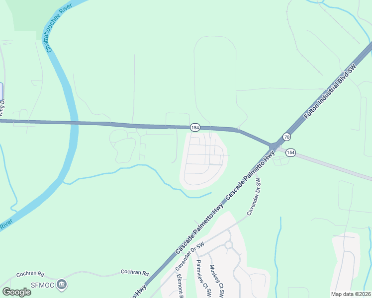 map of restaurants, bars, coffee shops, grocery stores, and more near 2193 Capella Circle Southwest in Atlanta
