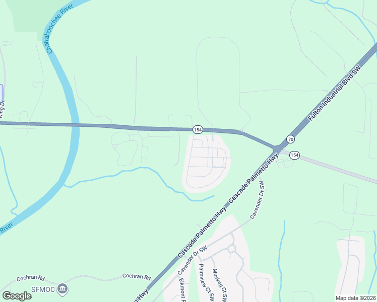 map of restaurants, bars, coffee shops, grocery stores, and more near 2193 Capella Circle Southwest in Atlanta