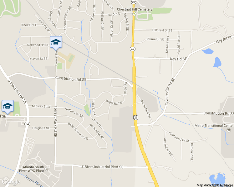 map of restaurants, bars, coffee shops, grocery stores, and more near 1086 Valley View Road Southeast in Atlanta