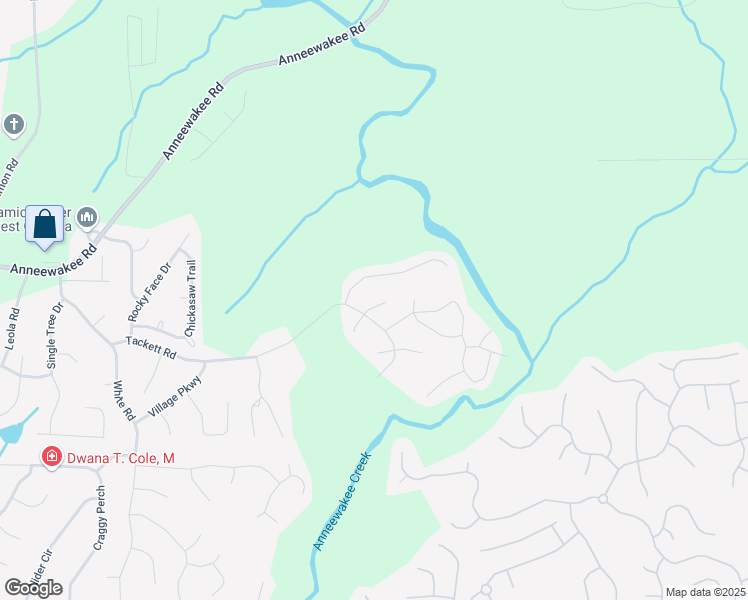 map of restaurants, bars, coffee shops, grocery stores, and more near 4270 North Braves Circle in Douglasville