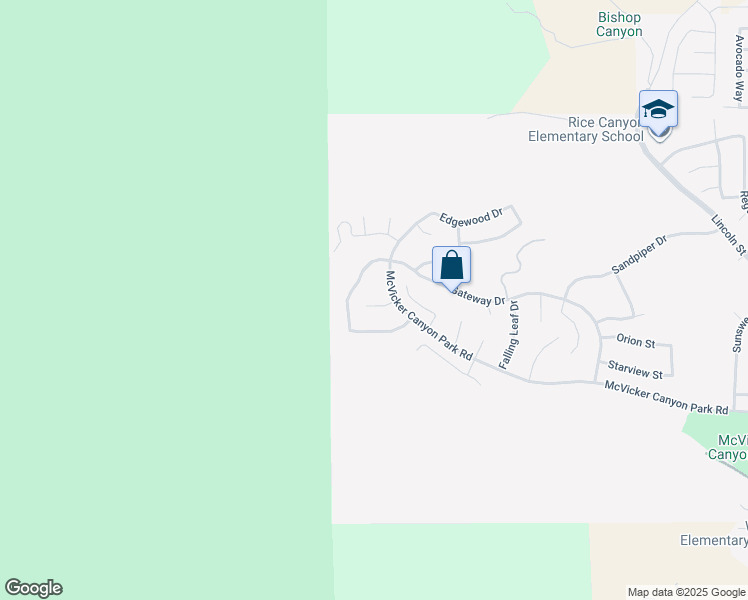 map of restaurants, bars, coffee shops, grocery stores, and more near 29396 Cascade Court in Lake Elsinore