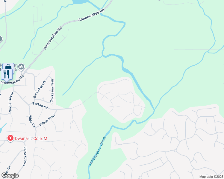 map of restaurants, bars, coffee shops, grocery stores, and more near 4240 North Braves Circle in Douglasville