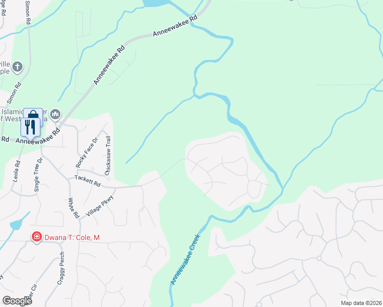map of restaurants, bars, coffee shops, grocery stores, and more near 4287 Arnolds Mill Overpass in Douglasville