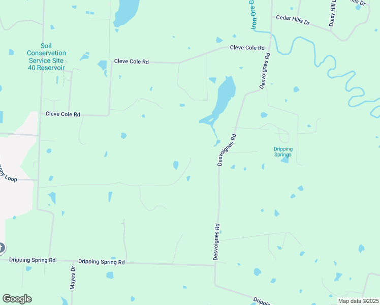 map of restaurants, bars, coffee shops, grocery stores, and more near 811 Russell Lane in Denison