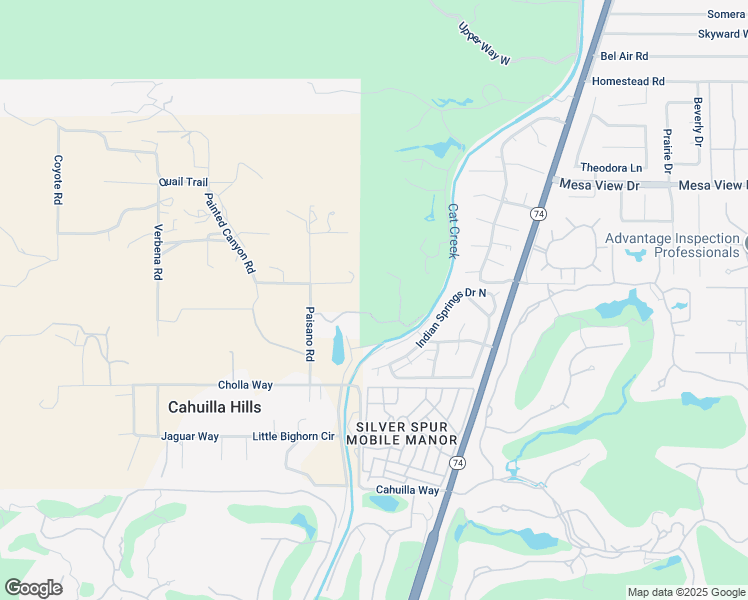 map of restaurants, bars, coffee shops, grocery stores, and more near in Palm Desert