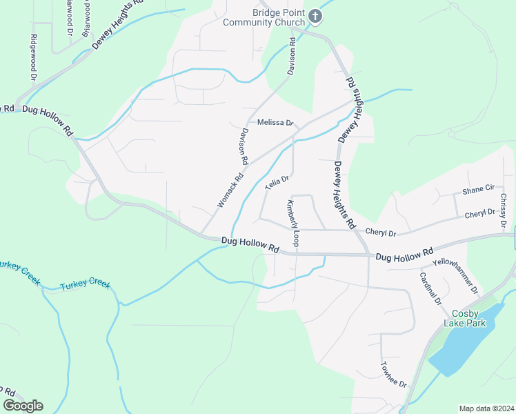 map of restaurants, bars, coffee shops, grocery stores, and more near 6454 Telia Drive in Pinson