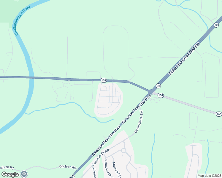 map of restaurants, bars, coffee shops, grocery stores, and more near 2327 Polaris Way Southwest in Atlanta