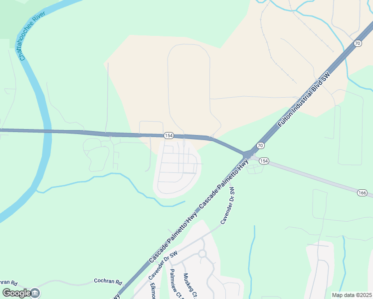 map of restaurants, bars, coffee shops, grocery stores, and more near 2514 Capella Circle Southwest in Atlanta