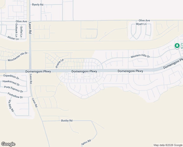 map of restaurants, bars, coffee shops, grocery stores, and more near Domenigoni Parkway in Winchester