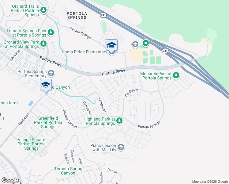 map of restaurants, bars, coffee shops, grocery stores, and more near 168 Plum Lily in Irvine