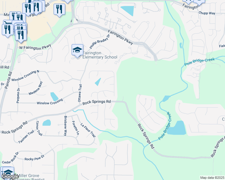 map of restaurants, bars, coffee shops, grocery stores, and more near in Lithonia