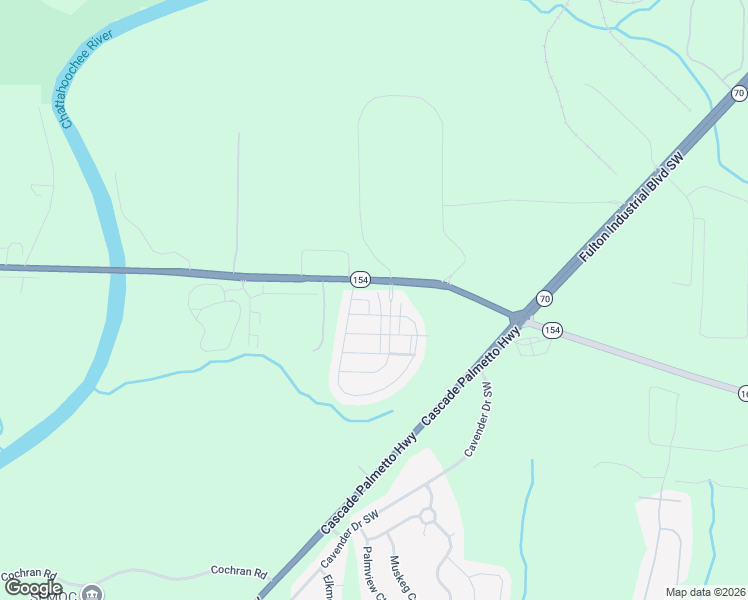 map of restaurants, bars, coffee shops, grocery stores, and more near 2570 Capella Circle Southwest in Atlanta