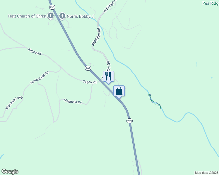 map of restaurants, bars, coffee shops, grocery stores, and more near 96-98 Jones Loop in Parrish