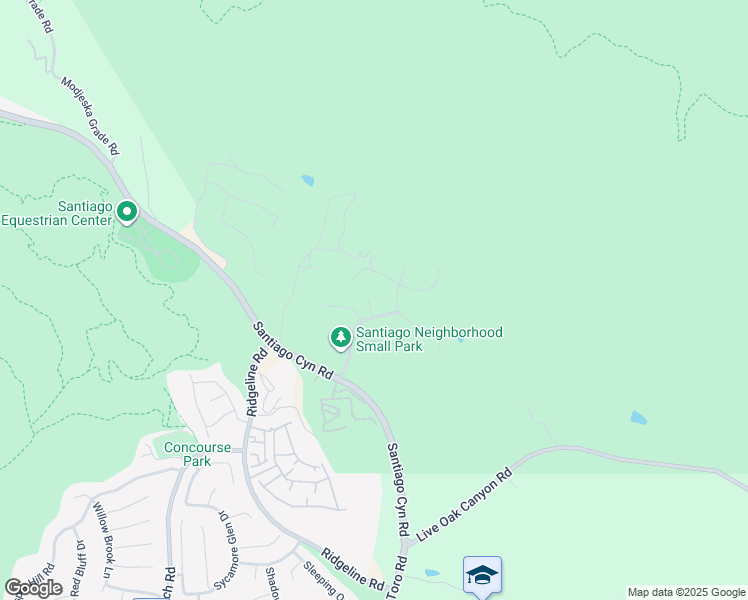 map of restaurants, bars, coffee shops, grocery stores, and more near 18621 Crystal Canyon Road in Silverado