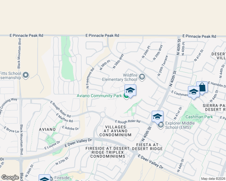 map of restaurants, bars, coffee shops, grocery stores, and more near 3920 East Williams Drive in Phoenix
