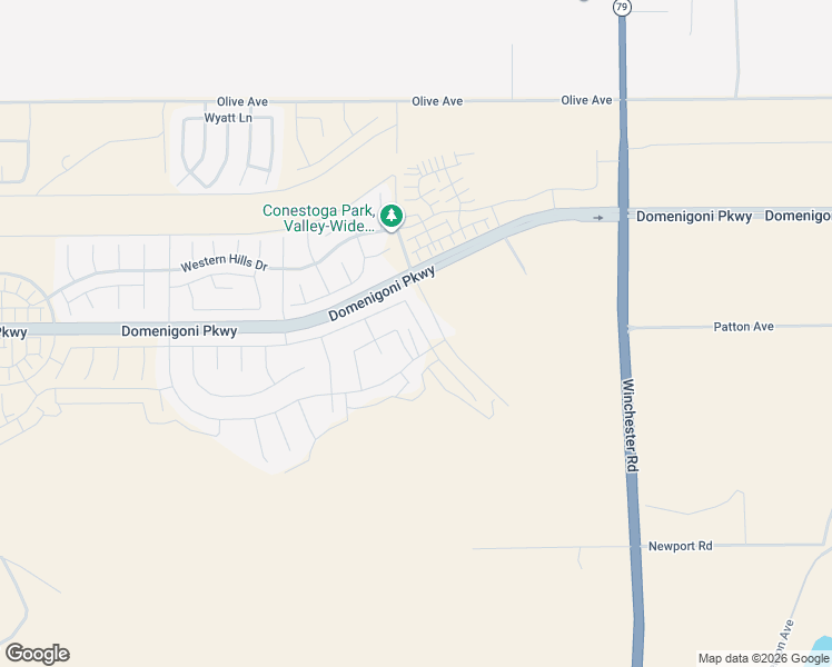 map of restaurants, bars, coffee shops, grocery stores, and more near 29589 Woodcreek Trail in Winchester
