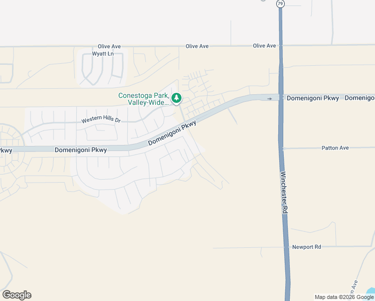 map of restaurants, bars, coffee shops, grocery stores, and more near 29589 Woodcreek Trail in Winchester