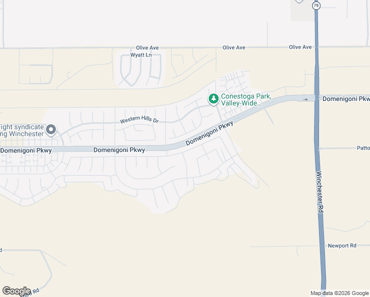 map of restaurants, bars, coffee shops, grocery stores, and more near 32359 Roman Warren Way in Winchester